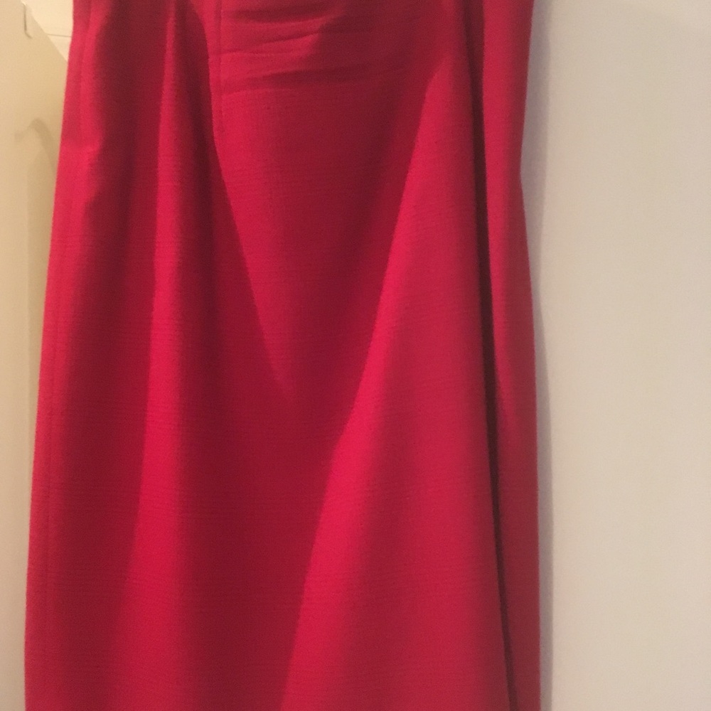 Talbots Red skirt with back slit